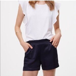 Ann Taylor Loft Satin Silky Pull On Shorts